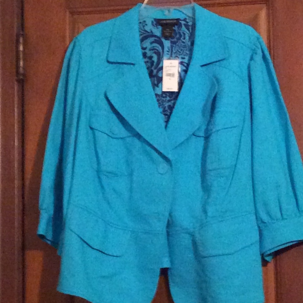 Teal blazer new with tags